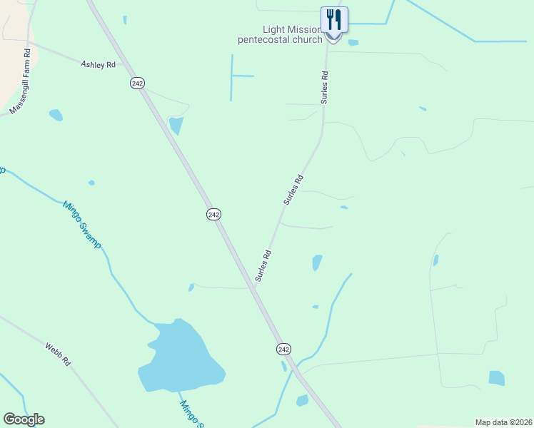 map of restaurants, bars, coffee shops, grocery stores, and more near 986 Surles Road in Benson