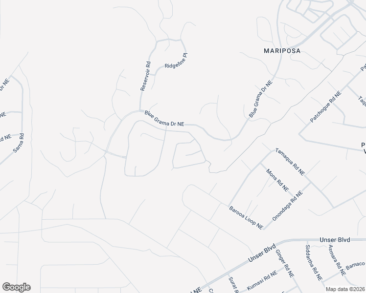 map of restaurants, bars, coffee shops, grocery stores, and more near 1812 Blanca Peak Trail Northeast in Rio Rancho