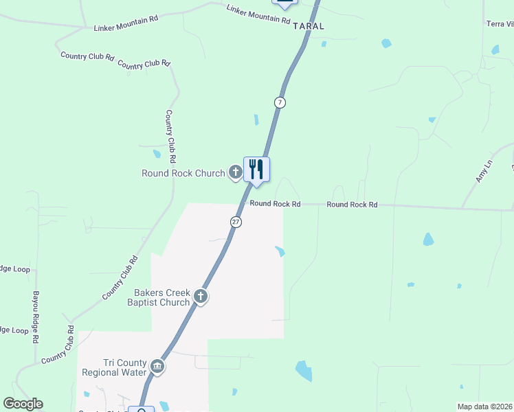 map of restaurants, bars, coffee shops, grocery stores, and more near 5935 North Arkansas Avenue in Russellville