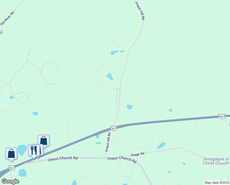 map of restaurants, bars, coffee shops, grocery stores, and more near 784 Priest Hill Rd in Carthage