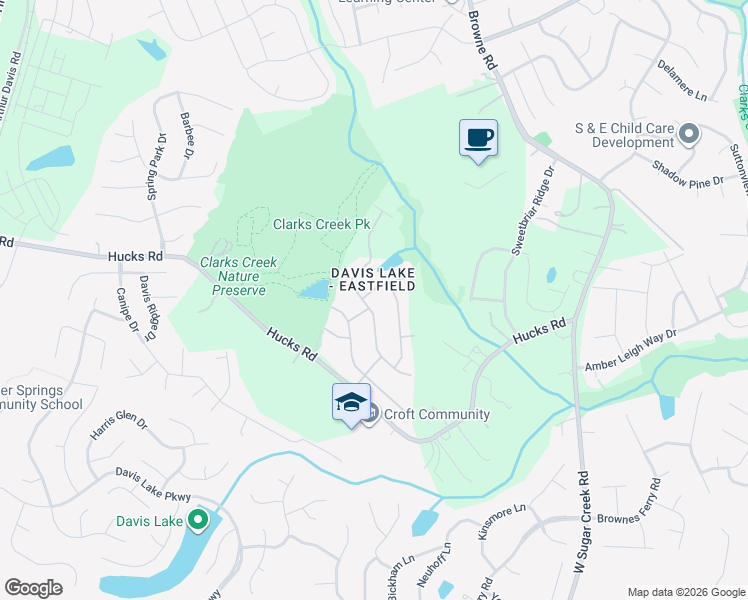 map of restaurants, bars, coffee shops, grocery stores, and more near in Charlotte