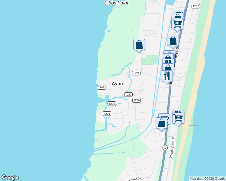 map of restaurants, bars, coffee shops, grocery stores, and more near in Avon