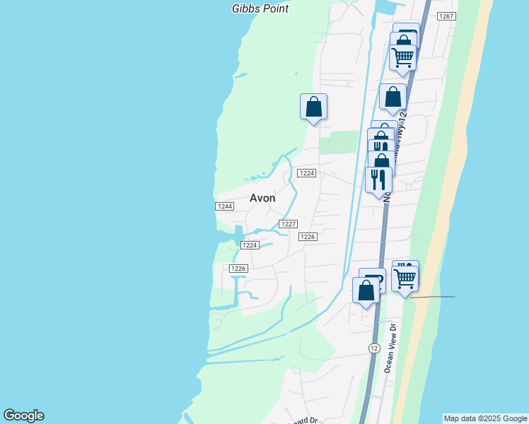 map of restaurants, bars, coffee shops, grocery stores, and more near 40199 Ebenezer Lane in Avon
