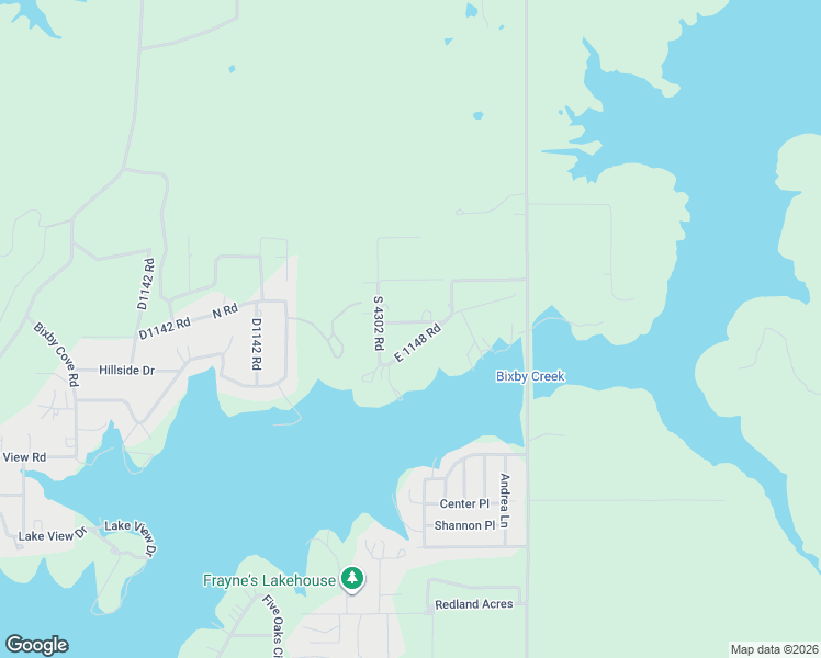 map of restaurants, bars, coffee shops, grocery stores, and more near 430272 East 1147 Road in Porum