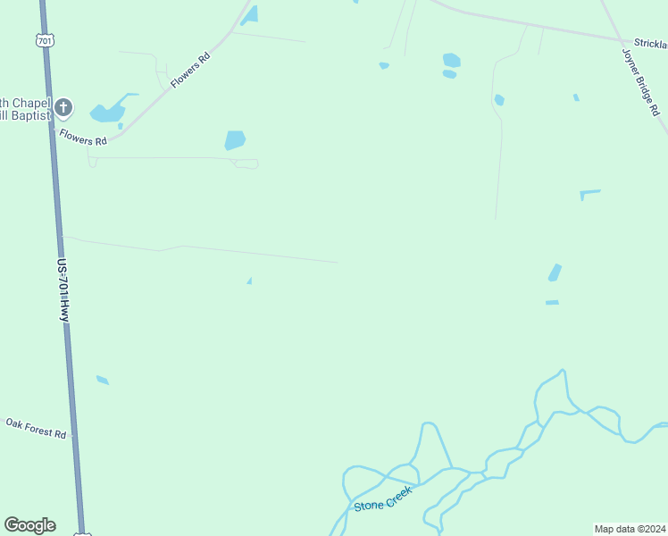 map of restaurants, bars, coffee shops, grocery stores, and more near 141 Hines Drive in Four Oaks