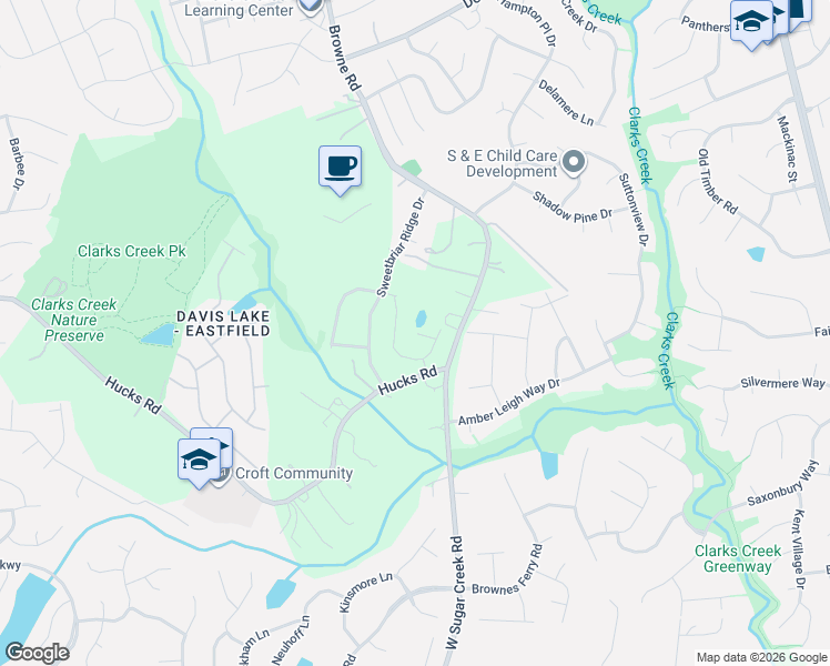 map of restaurants, bars, coffee shops, grocery stores, and more near in Charlotte