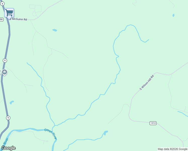 map of restaurants, bars, coffee shops, grocery stores, and more near 4999 Lynch Road in Mill Spring