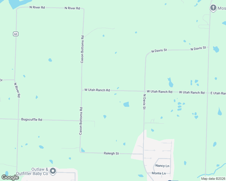 map of restaurants, bars, coffee shops, grocery stores, and more near 1230 County Road 63 in Lavaca