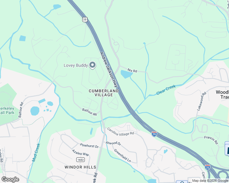 map of restaurants, bars, coffee shops, grocery stores, and more near 346 Creekview Road in Hendersonville