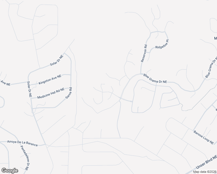 map of restaurants, bars, coffee shops, grocery stores, and more near 5626 Desert Sky Place in Rio Rancho
