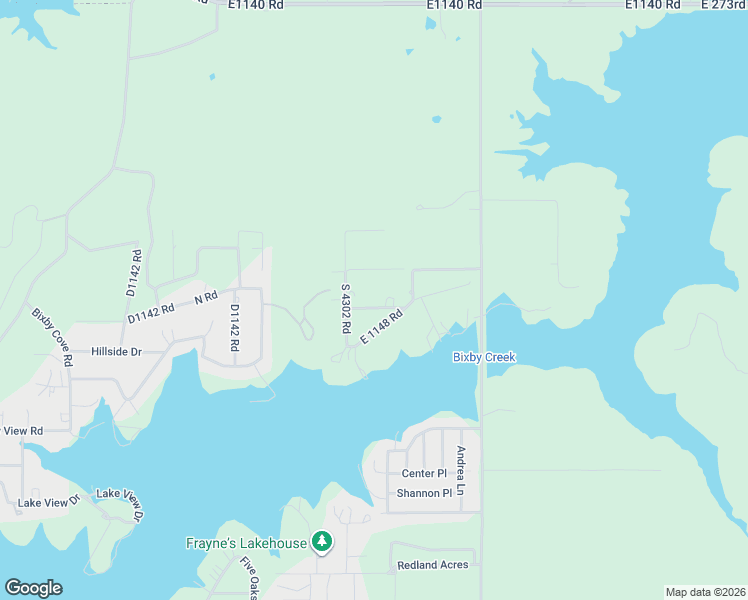 map of restaurants, bars, coffee shops, grocery stores, and more near 430272 East 1147 Road in Porum