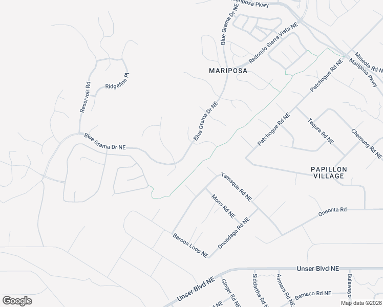 map of restaurants, bars, coffee shops, grocery stores, and more near 2403 Desert Zinnia Road in Rio Rancho