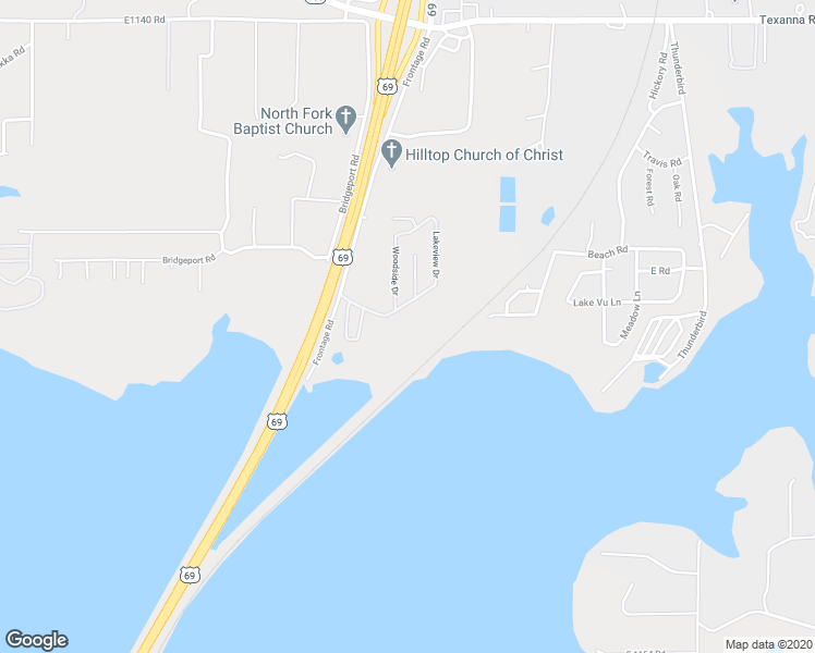 map of restaurants, bars, coffee shops, grocery stores, and more near 2 RR 6 in Eufaula