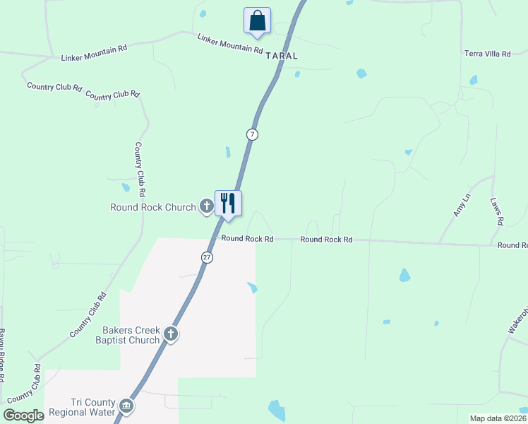 map of restaurants, bars, coffee shops, grocery stores, and more near 6625 South Market Street in Dover