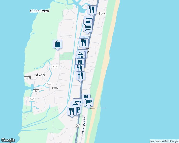 map of restaurants, bars, coffee shops, grocery stores, and more near 40265 Younce Road in Avon