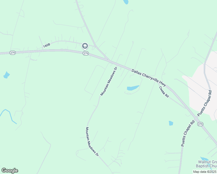 map of restaurants, bars, coffee shops, grocery stores, and more near 141 Mountain Meadows Drive in Bessemer City