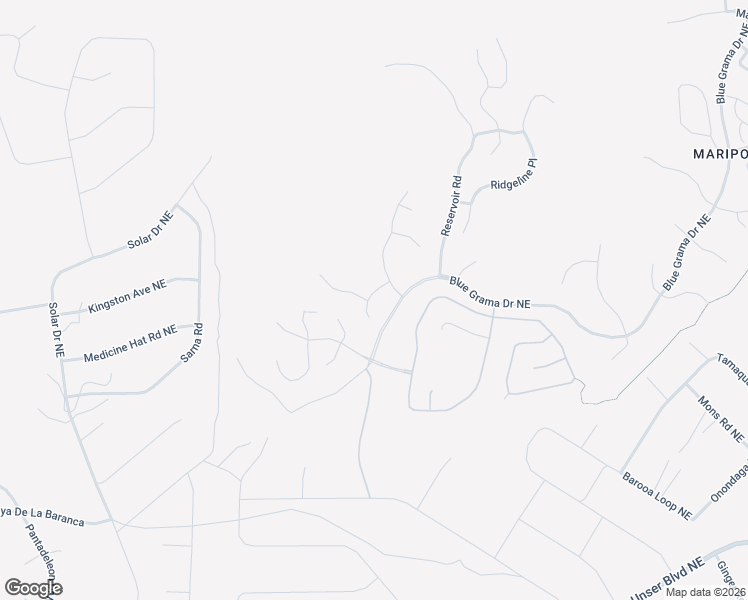 map of restaurants, bars, coffee shops, grocery stores, and more near 5703 Highland Meadows Drive in Rio Rancho