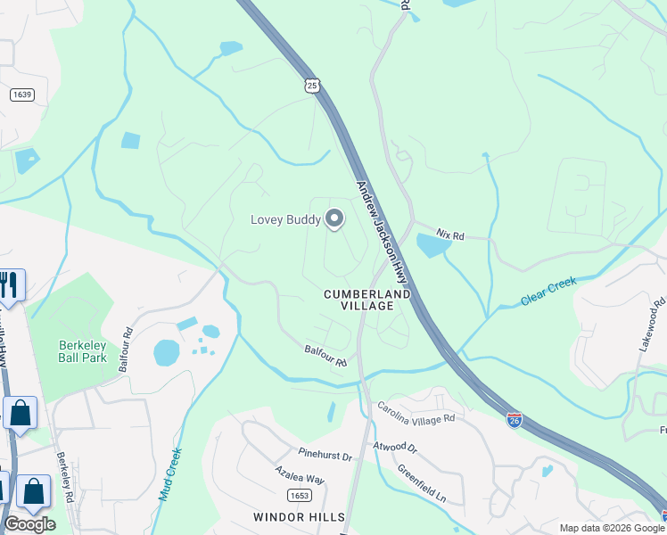 map of restaurants, bars, coffee shops, grocery stores, and more near 37 Hyder Farm Road in Hendersonville