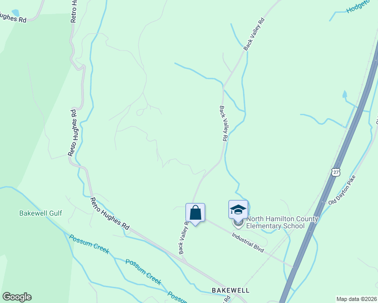 map of restaurants, bars, coffee shops, grocery stores, and more near 637 Rocky Top Lane in Sale Creek