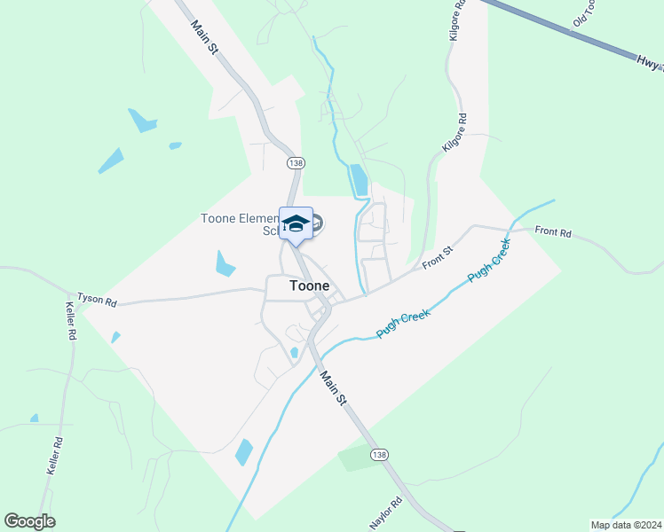 map of restaurants, bars, coffee shops, grocery stores, and more near 90 Neely Street in Toone