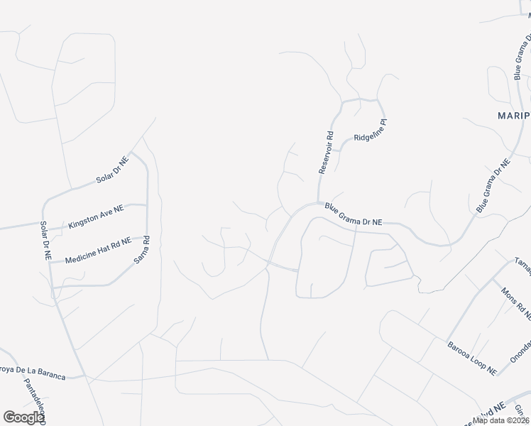 map of restaurants, bars, coffee shops, grocery stores, and more near 5703 Highland Meadows Drive in Rio Rancho