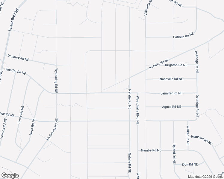 map of restaurants, bars, coffee shops, grocery stores, and more near Fletcher Road Northeast in Rio Rancho