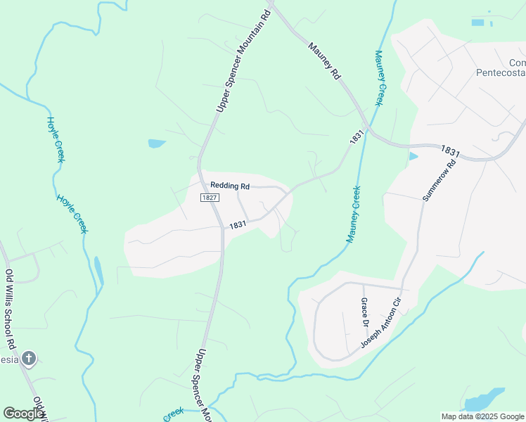 map of restaurants, bars, coffee shops, grocery stores, and more near 215 Louise Drive in Stanley