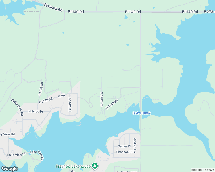 map of restaurants, bars, coffee shops, grocery stores, and more near 430272 East 1147 Road in Porum
