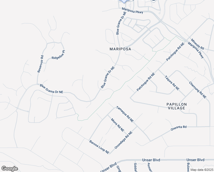 map of restaurants, bars, coffee shops, grocery stores, and more near 2406 Desert Zinnia Road in Rio Rancho