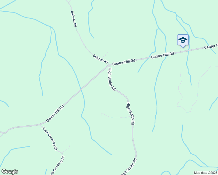 map of restaurants, bars, coffee shops, grocery stores, and more near 1500 High Smith Road in Finger
