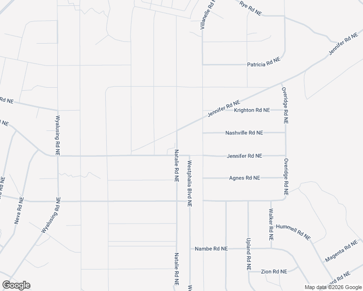 map of restaurants, bars, coffee shops, grocery stores, and more near Natalie Northeast in Rio Rancho