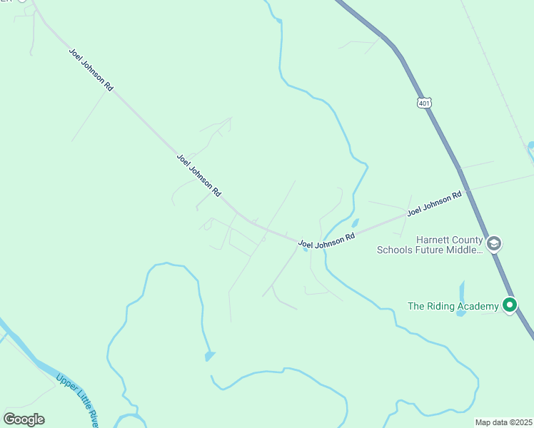 map of restaurants, bars, coffee shops, grocery stores, and more near 55 Del Toro Lane in Lillington