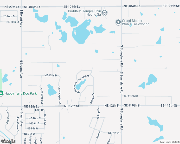 map of restaurants, bars, coffee shops, grocery stores, and more near 2608 NE 16th Street in Moore