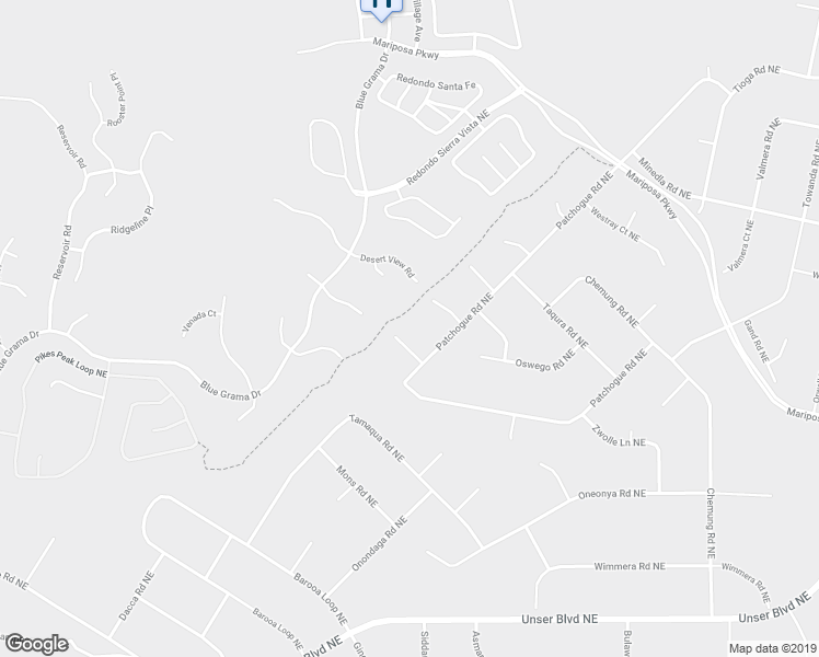 map of restaurants, bars, coffee shops, grocery stores, and more near 2313 Audh Court Northeast in Rio Rancho