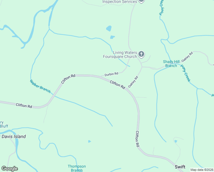 map of restaurants, bars, coffee shops, grocery stores, and more near 12850 Clifton Road in Savannah