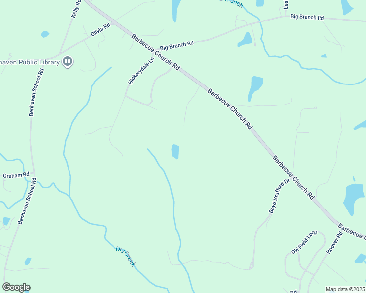 map of restaurants, bars, coffee shops, grocery stores, and more near 236 McAuley Greaux Lane in Sanford