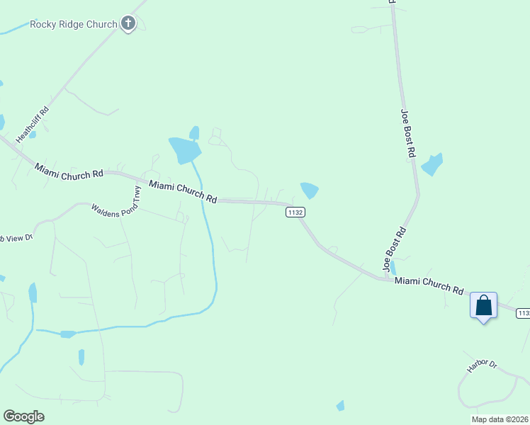 map of restaurants, bars, coffee shops, grocery stores, and more near 5400 Miami Church Road in Concord