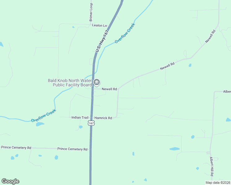 map of restaurants, bars, coffee shops, grocery stores, and more near 126 Newell Road in Bald Knob