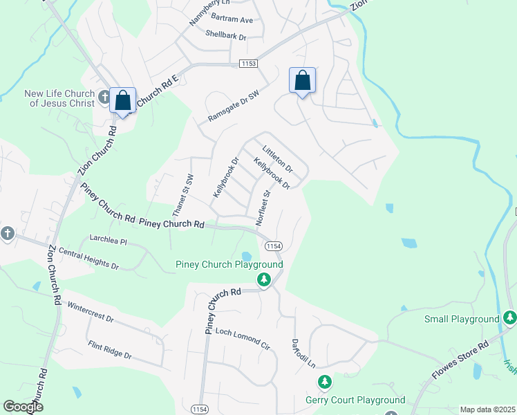 map of restaurants, bars, coffee shops, grocery stores, and more near 4476 Norfleet Street in Concord