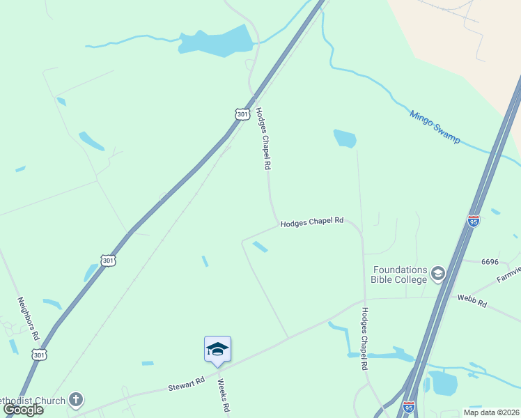 map of restaurants, bars, coffee shops, grocery stores, and more near 73 V S Lee Lane in Dunn