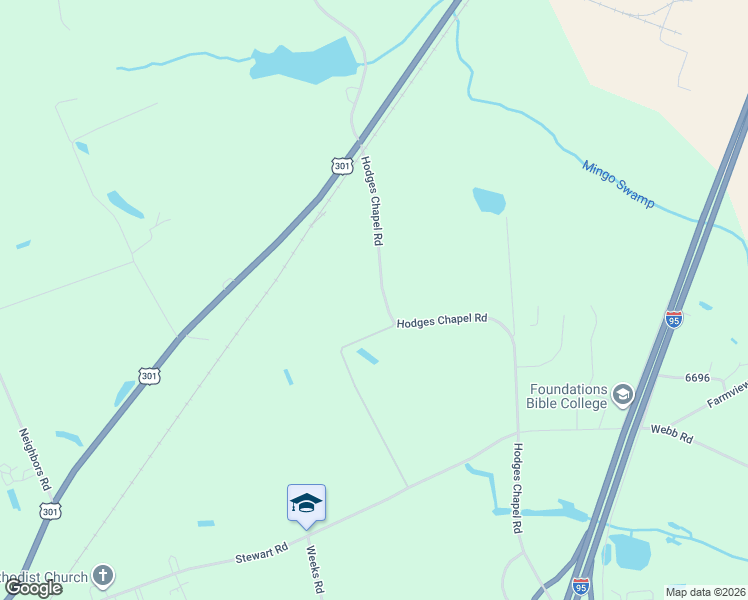 map of restaurants, bars, coffee shops, grocery stores, and more near 73 V S Lee Lane in Dunn