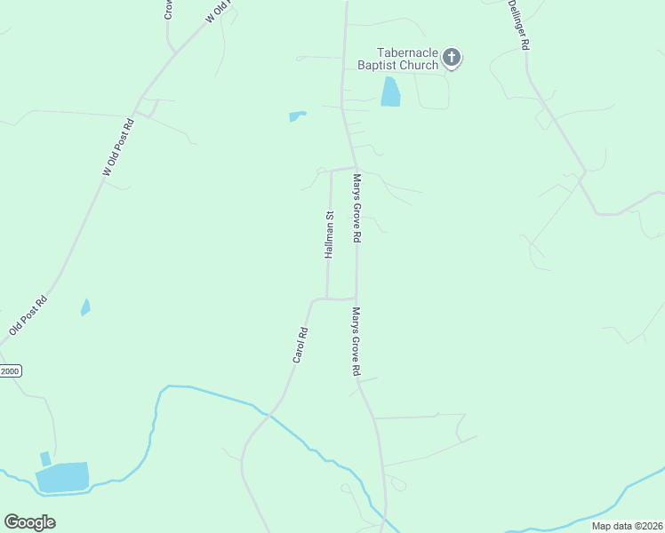 map of restaurants, bars, coffee shops, grocery stores, and more near 155 Hallman Street in Cherryville