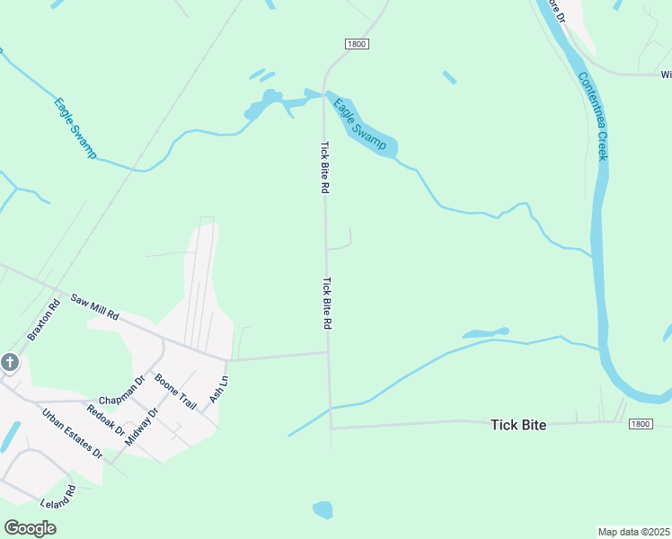 map of restaurants, bars, coffee shops, grocery stores, and more near 4493-4631 Tick Bite Road in Grifton