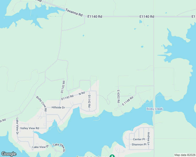map of restaurants, bars, coffee shops, grocery stores, and more near North Road in Porum