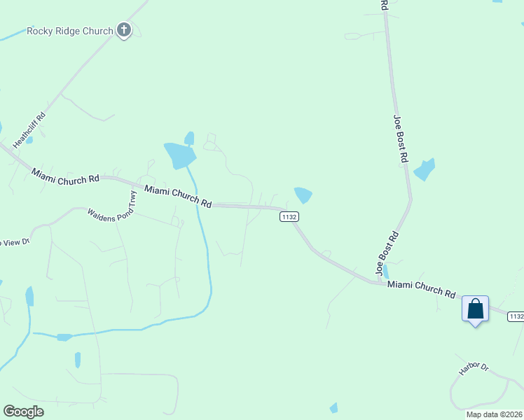 map of restaurants, bars, coffee shops, grocery stores, and more near 5400 Miami Church Road in Concord