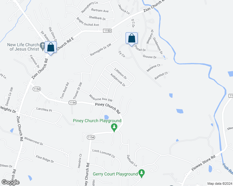 map of restaurants, bars, coffee shops, grocery stores, and more near 4461 Norfleet Street in Concord