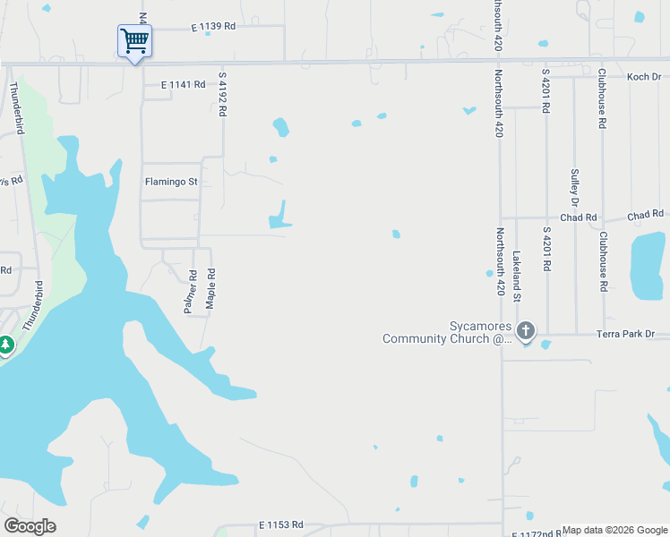 map of restaurants, bars, coffee shops, grocery stores, and more near Unnamed Road in Eufaula