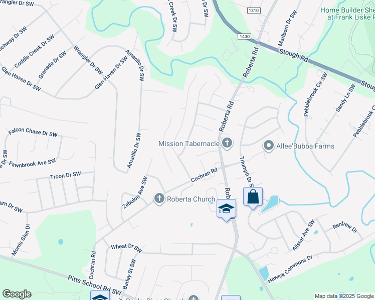 map of restaurants, bars, coffee shops, grocery stores, and more near 3691 Stonefield Street Southwest in Concord