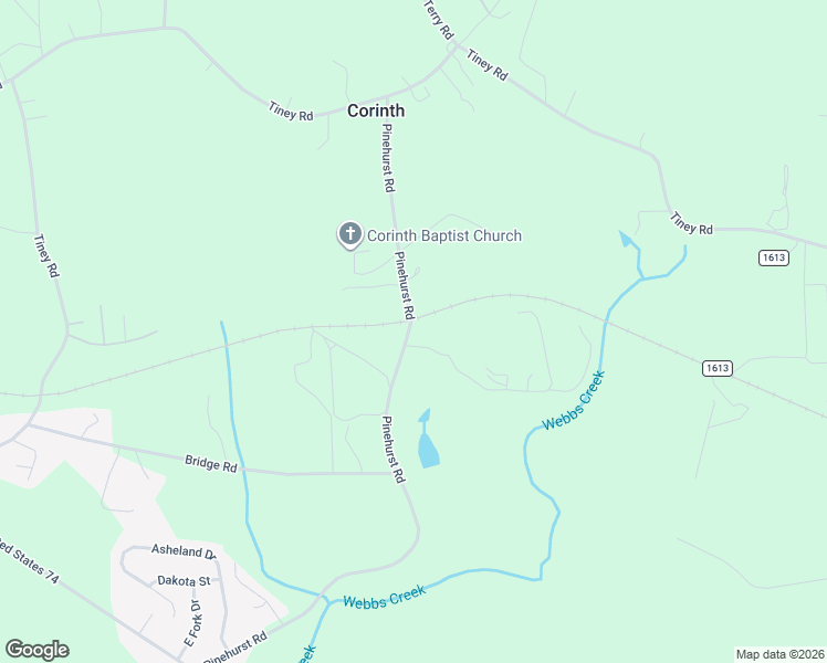 map of restaurants, bars, coffee shops, grocery stores, and more near 689 Pinehurst Road in Ellenboro