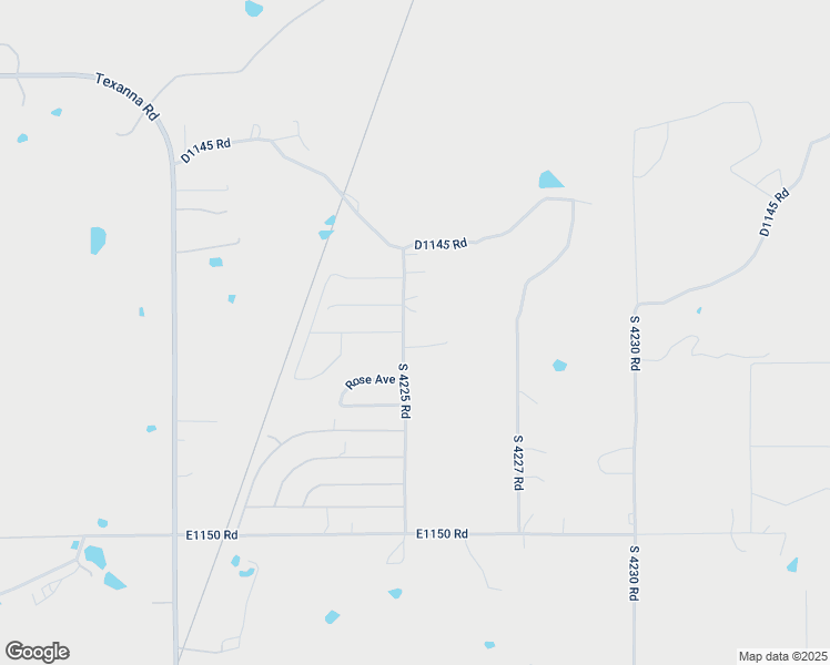 map of restaurants, bars, coffee shops, grocery stores, and more near 114350 South 4225 Road in Eufaula